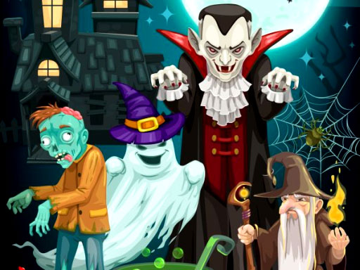 4x4 Halloween online Puzzle game