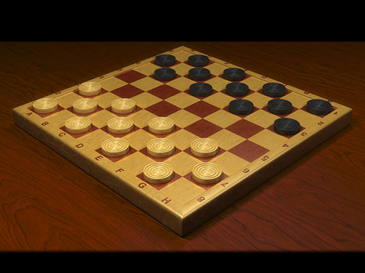 Checkers Dama chess board online game