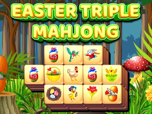 Easter Triple Mahjong online Puzzle game