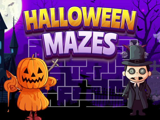 Halloween Mazes online Puzzle game