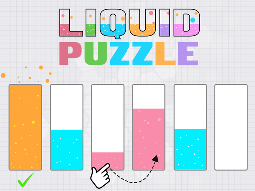 Liquid puzzle : sort the color online Hypercasual game