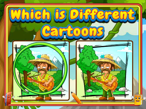 Which Is Different Cartoon online Puzzle game