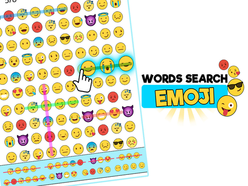 Word Search Emoji edition online Puzzle game